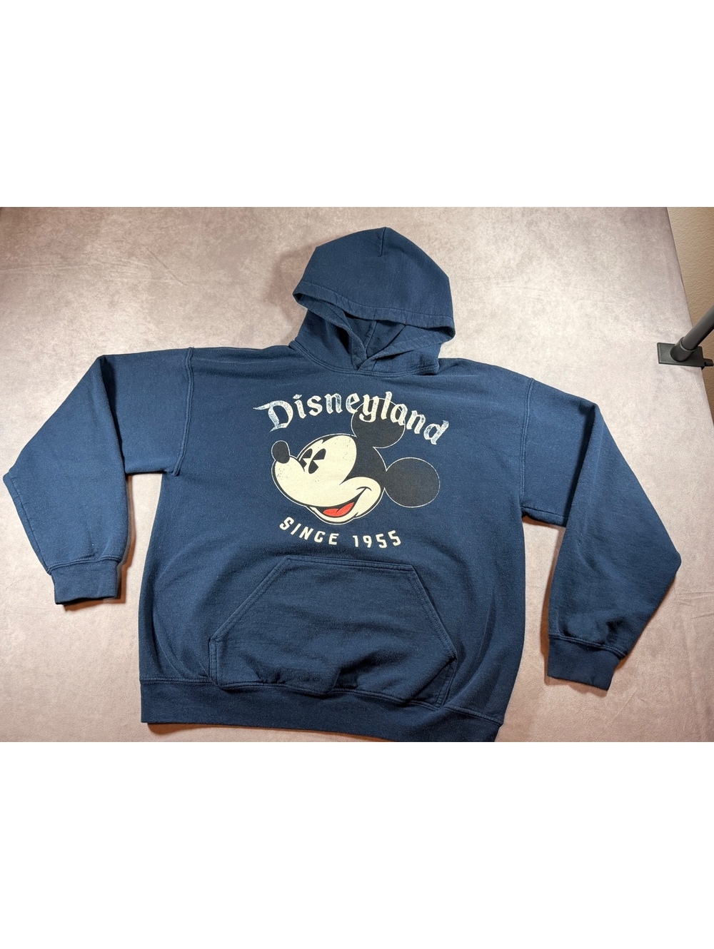 Disneyland Navy Blue Hoodie with Mickey Mouse Graphic